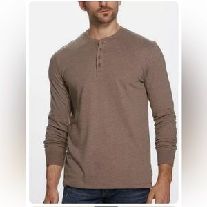 🤎NWT Weatherproof Vintage Mens’ henley taupe XXL
